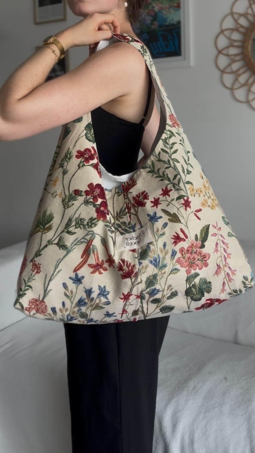 Sac cabas SUZANNE fleuri