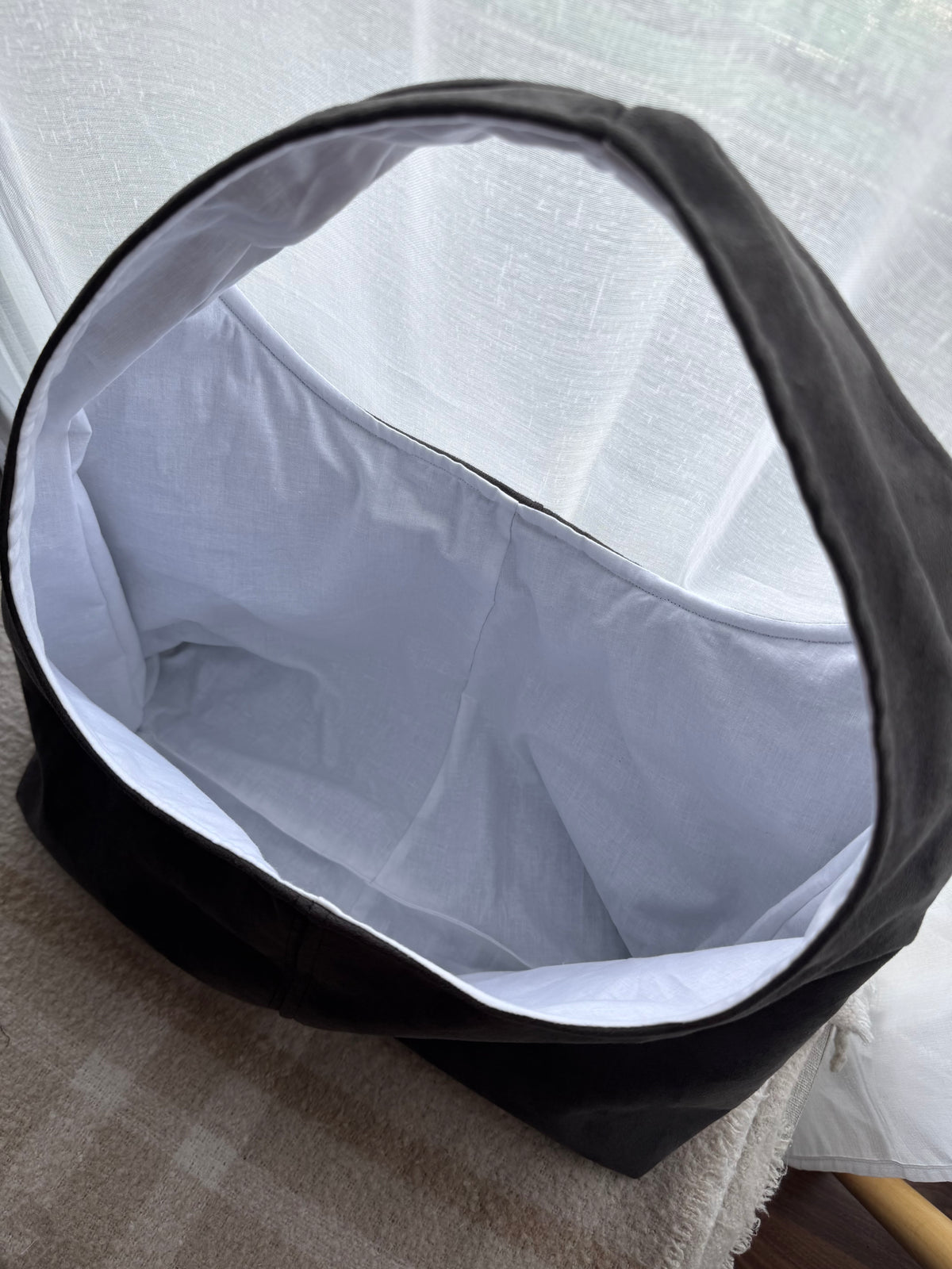Sac cabas SUZANNE suédine vert kaki