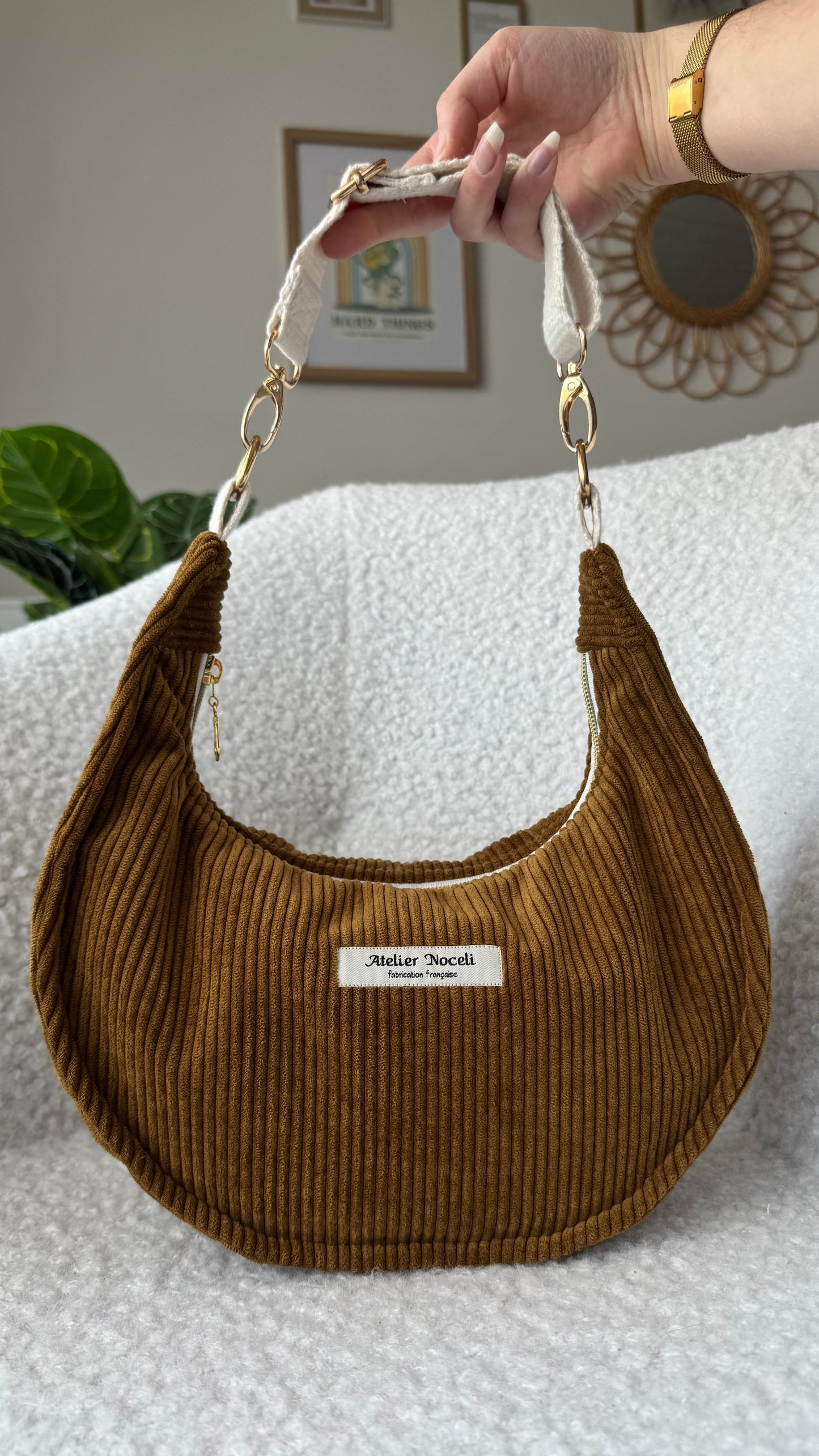 Sac demi-lune personnalisable