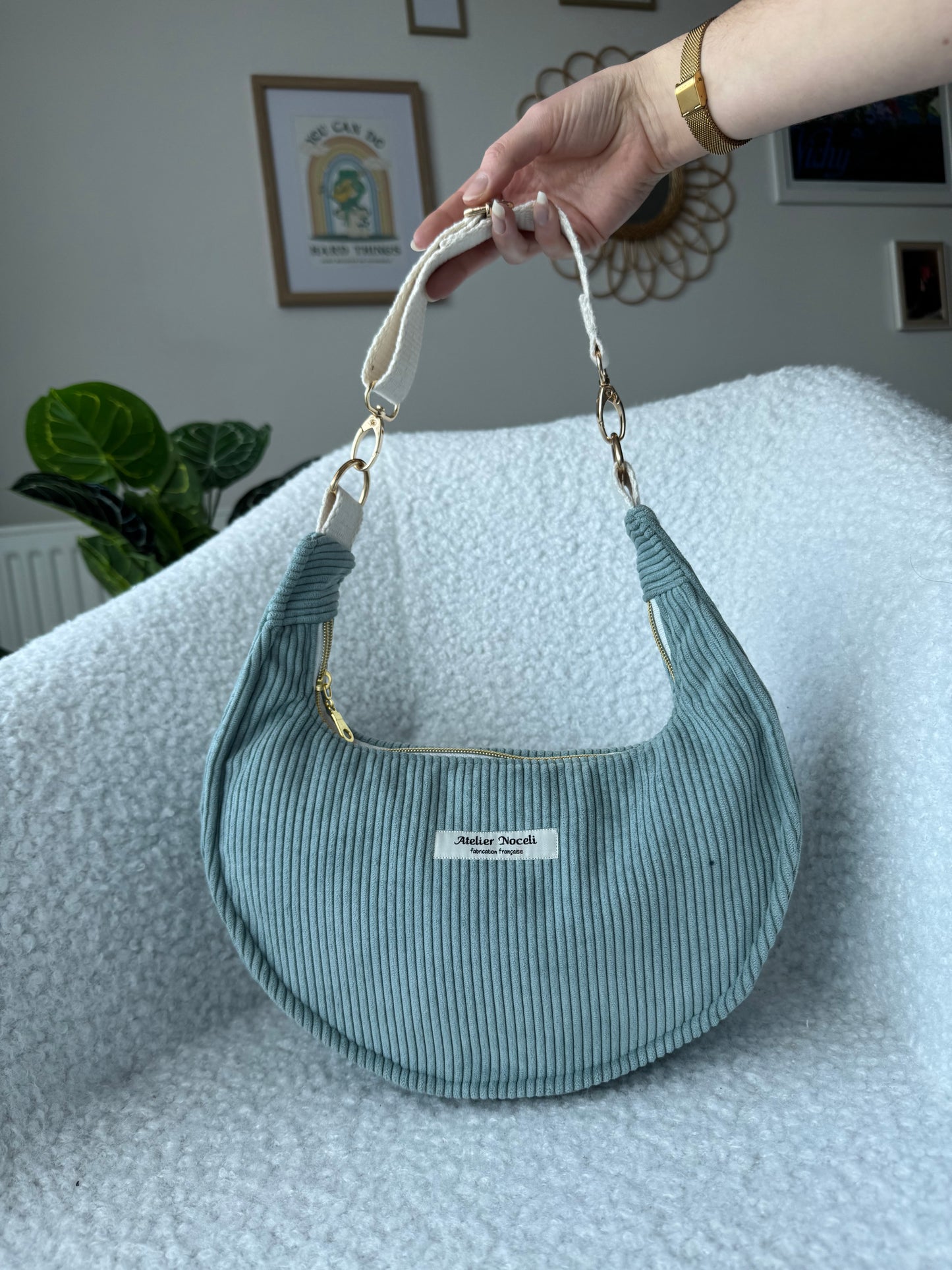Sac demi-lune personnalisable