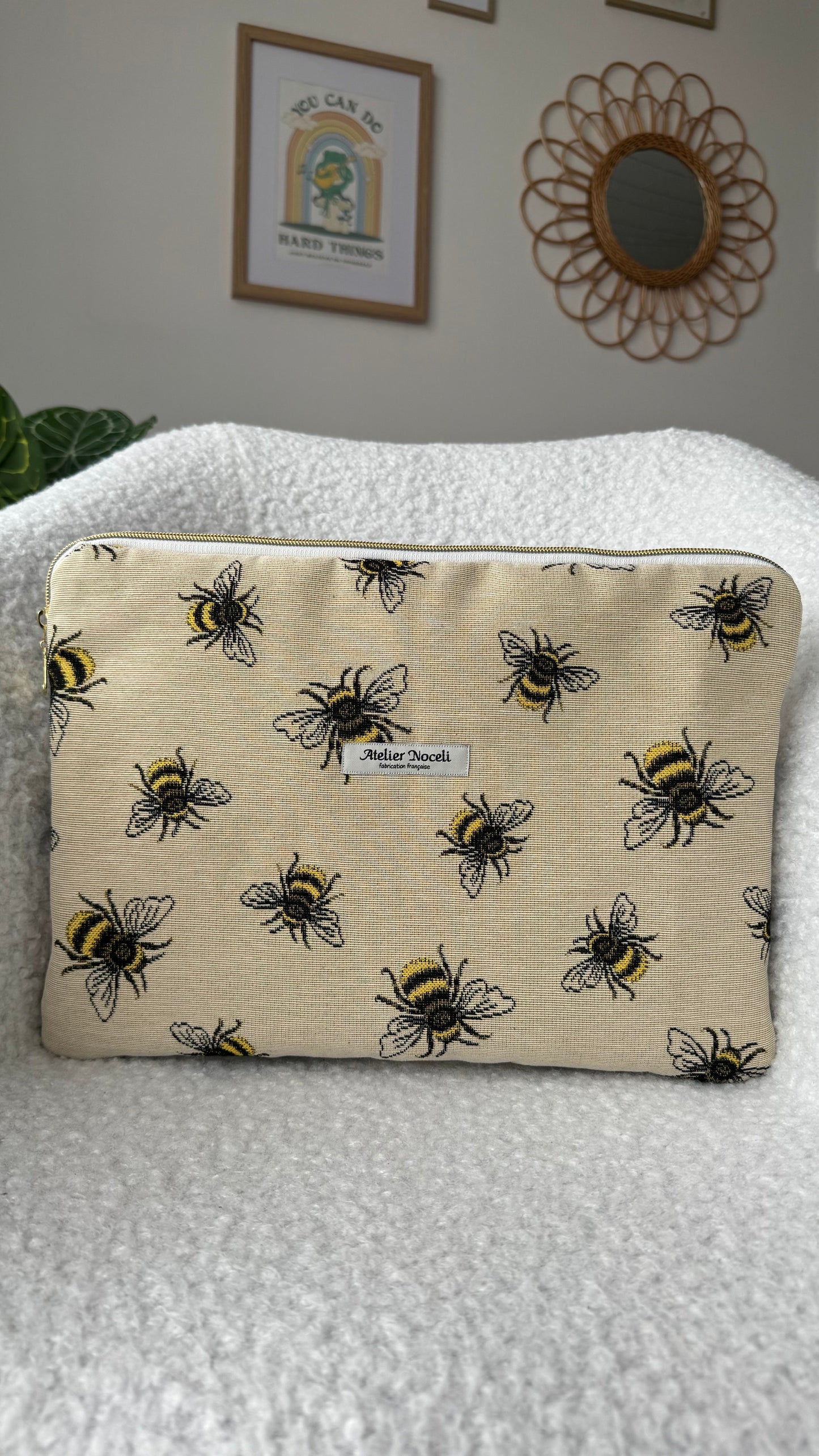 Housse d'ordinateur BEE collection jacquard