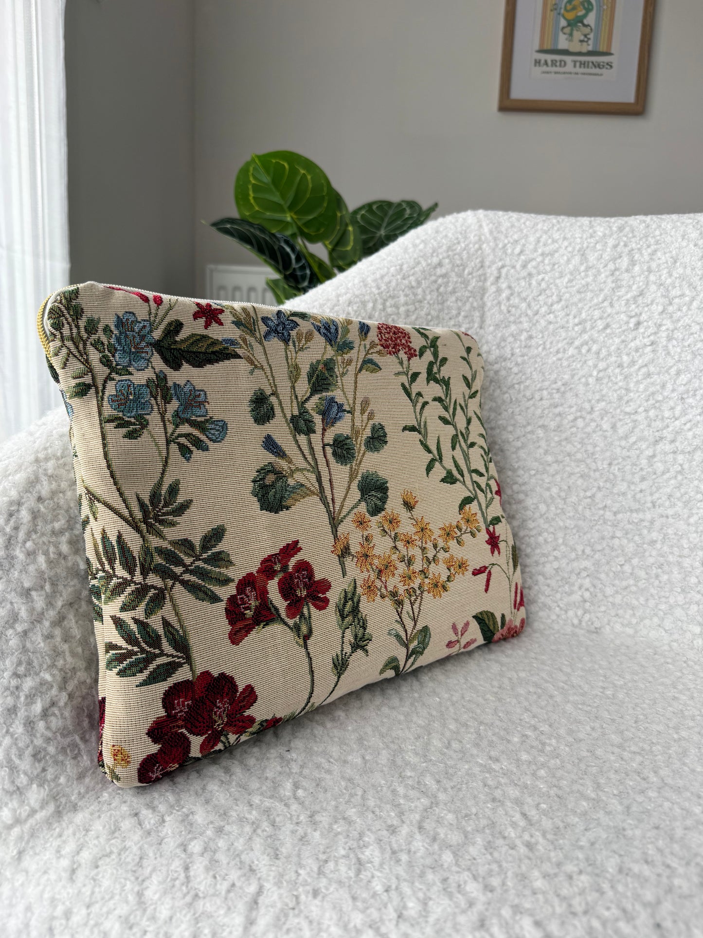 Housse d'ordinateur FLOWER collection jacquard