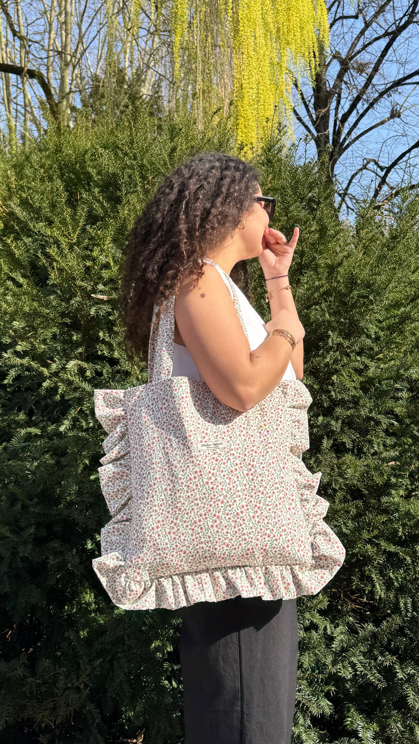 Sac tote bag SUN fleuri