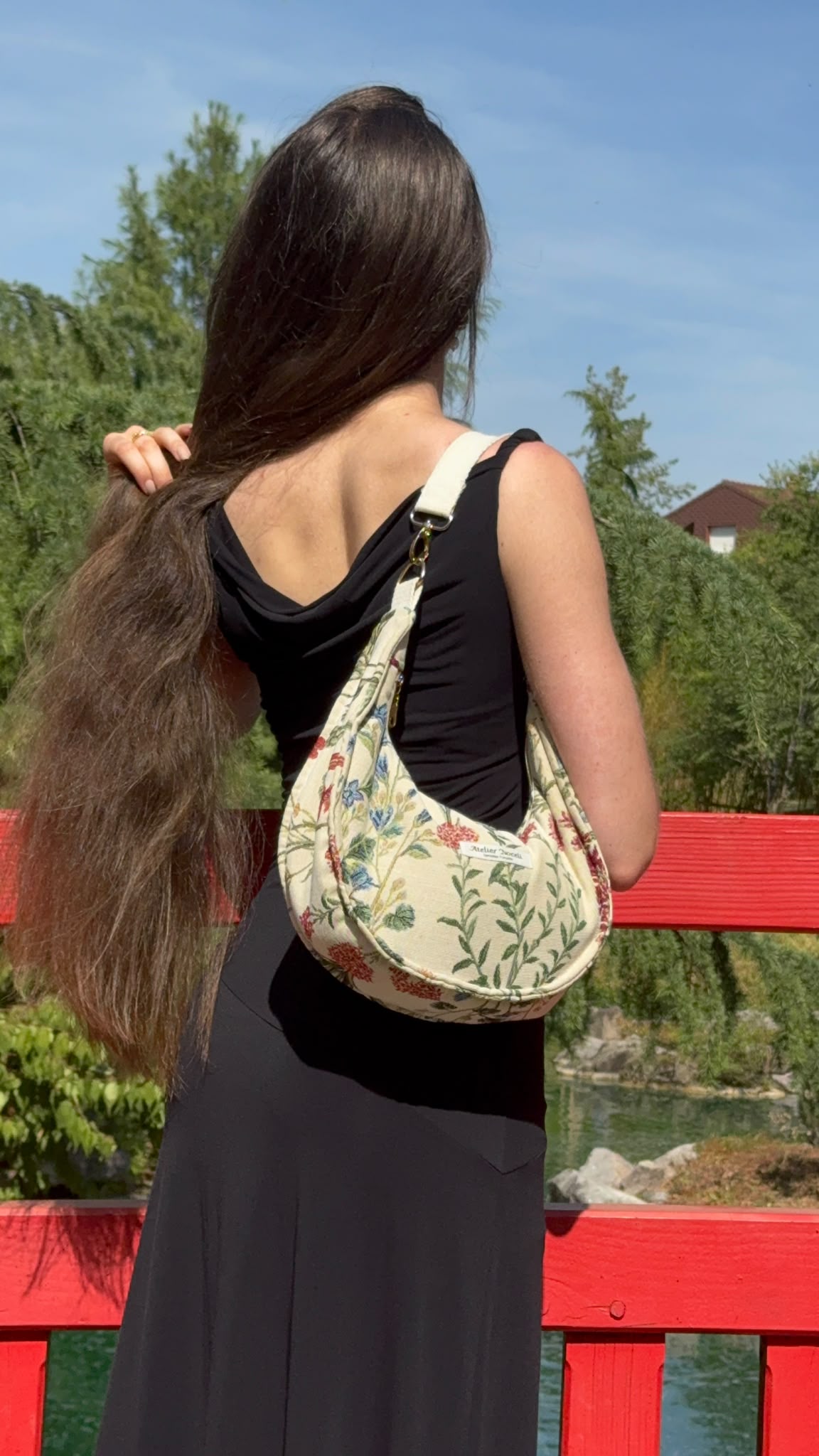 sac a main fleurs desin fait main en france idee cadeau
