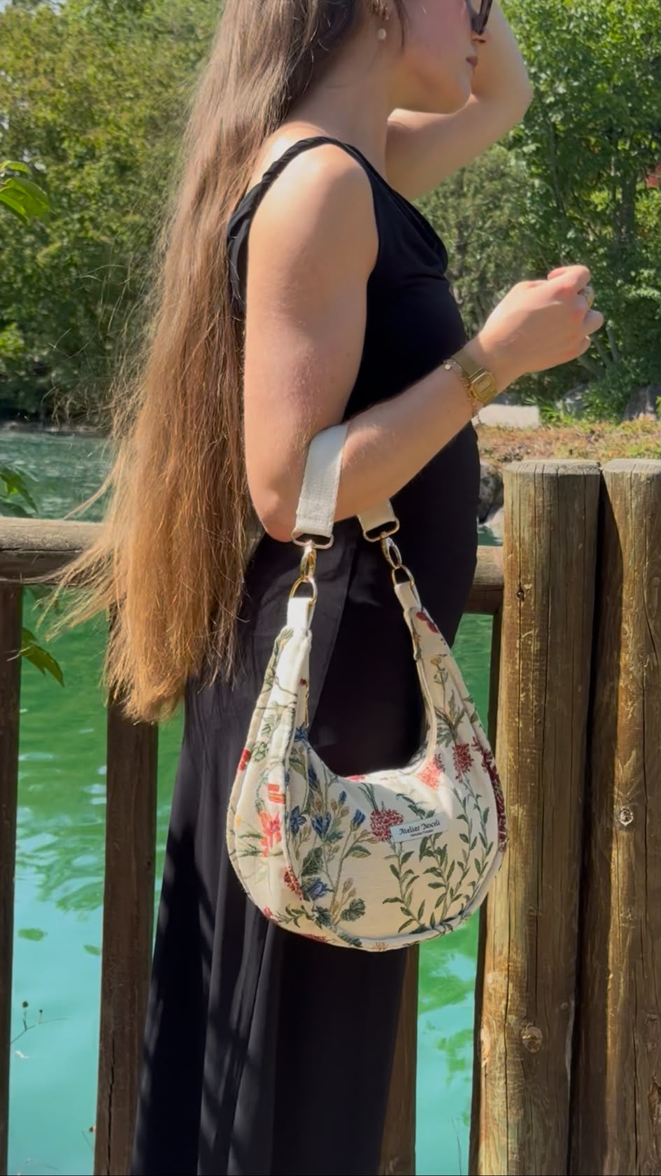 sac a main fleurs desin fait main en france idee cadeau