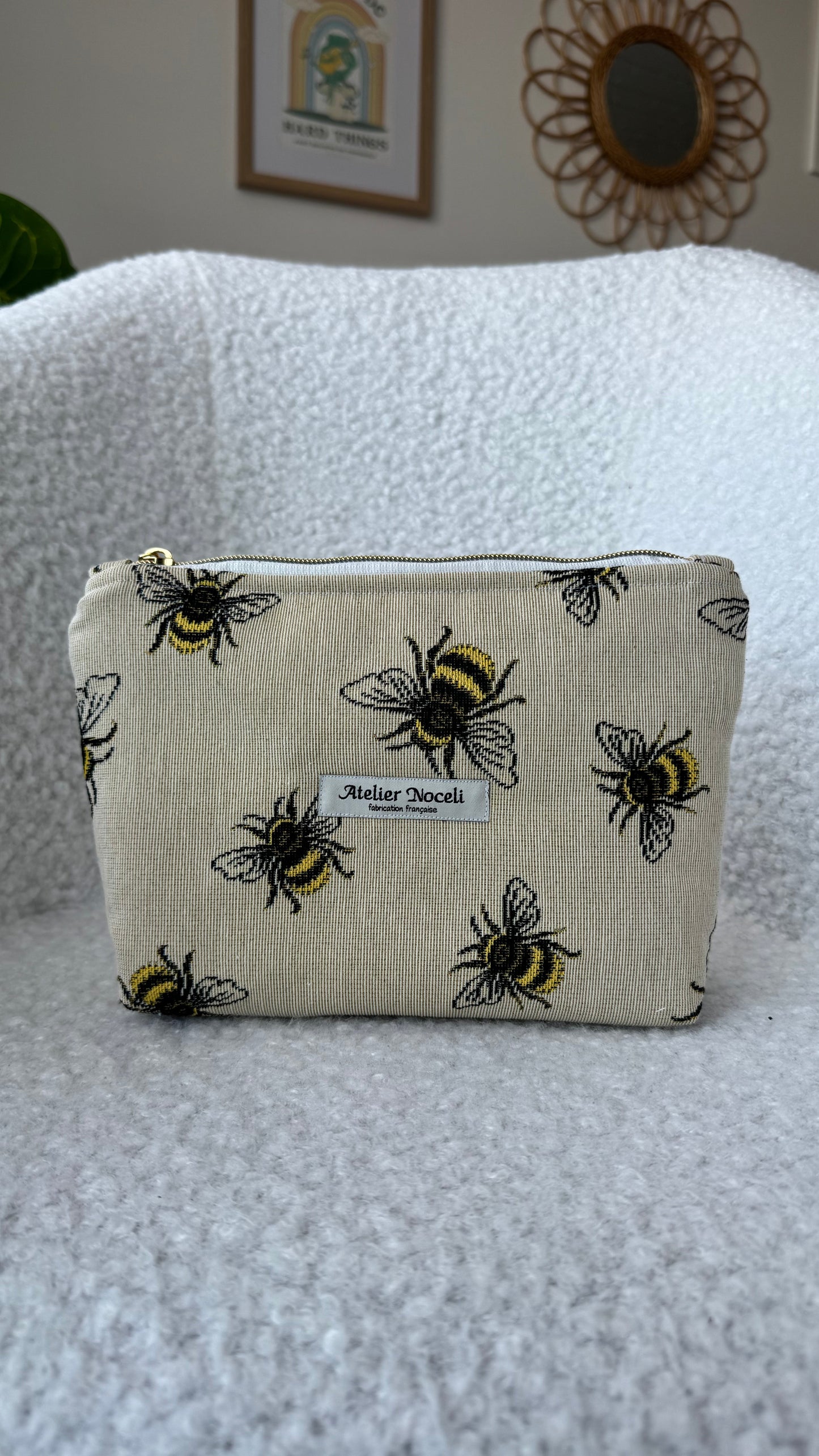 trousse de voyage faite main en  france