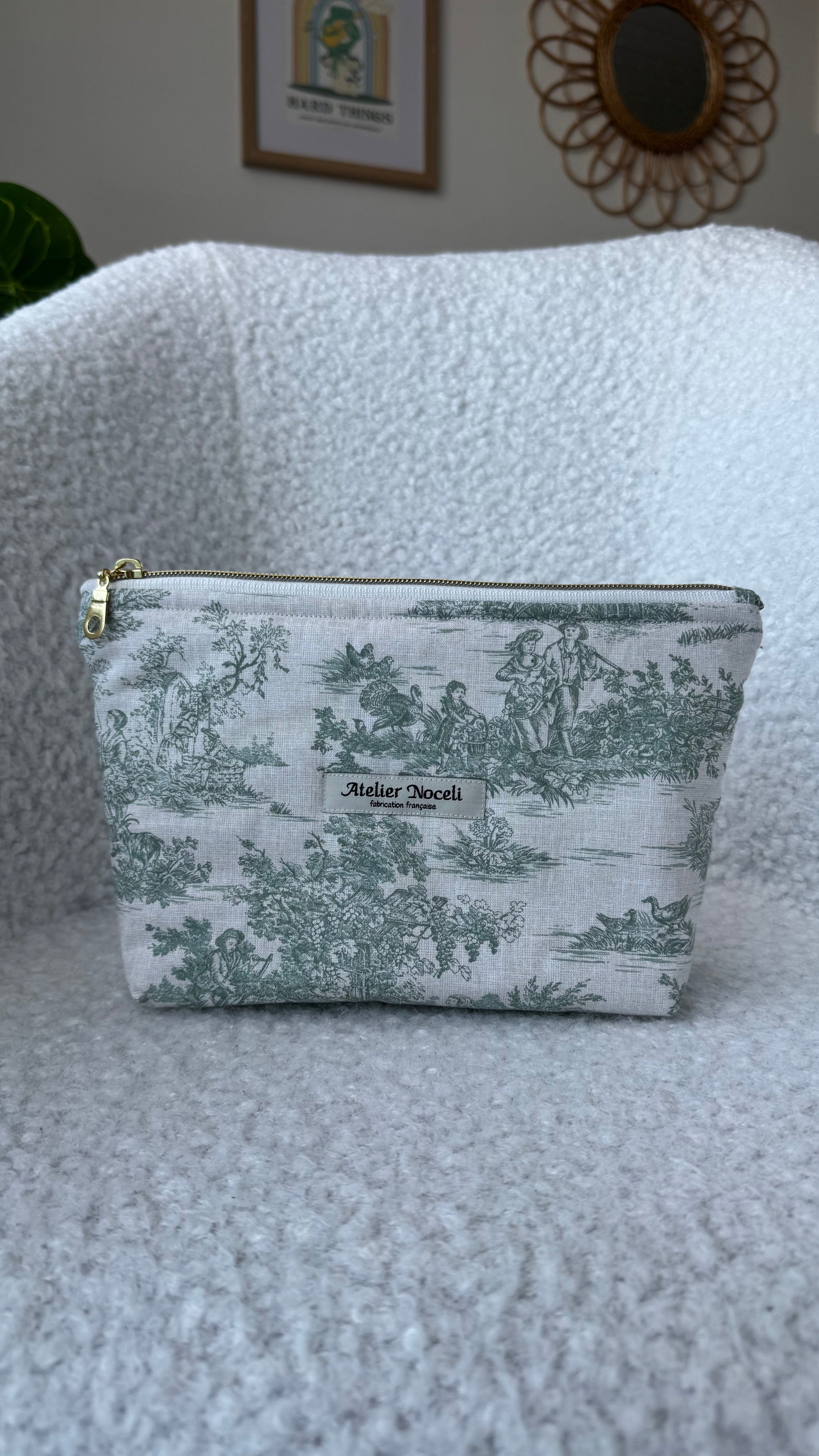 trousse de voyage faite main en  france